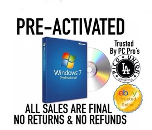 “PRE-ACTIVATED” Multi-Boot Windows 7 Professional 64GB Disc Install Repair DVD - Picture 1 of 1