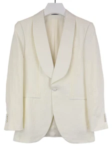 SUITSUPPLY La Spalla Blazer Men's UK 34 R Linen Shawl Lapel Tuxedo - Picture 1 of 15