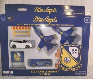 Blue Angels US Navy Planes & Vehicles Die Cast Playset (10pc Set) - Picture 1 of 14