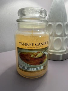 Yankee Candle Creme Brulee 22oz Candle Retired Unburned Housewarmer - Bild 1 von 2