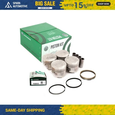 Pistones con anillos aptos para Mitsubishi Mighty Max 1993-1996 2,4 L SOHC Foto 1 de 4