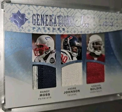 2009 Ultimate /15 Randy Moss Generation 6 Six Patch Flawless Jersey Upper Deck - Image 1 of 4