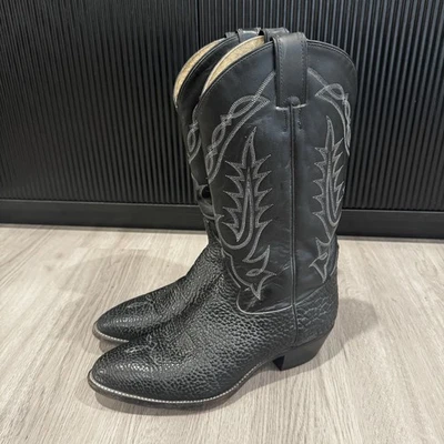 Botas de Vaquero Tony Lama 2952 de Colección Cuero de Toro Negro para Hombres 10.5 D Foto 1 de 4