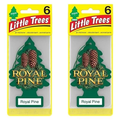 Little Trees Hanging Car and Home Air Freshener, Royal Pine Scent, 12 Pack - Image 1 of 4