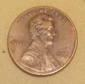 Rare Multiple Error 1999 offset date Lincoln Memorial Cent BROADSTRIKE error - Picture 1 of 4