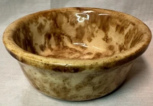 Vintage Bennington Pottery Spongeware Stoneware Dessert Bowl USA #196 - Picture 1 of 7
