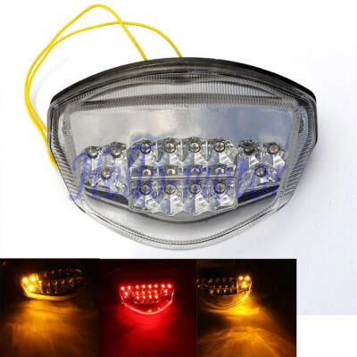 Clear LED Rear Light Taillight Turn Signal For Suzuki GSXR1000 2007-2008 07 NEW - Image 1 of 4