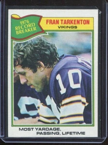 1977 Topps Football # 454 Fran Tarkenton Record Breaker (NM-MT) - Picture 1 of 2