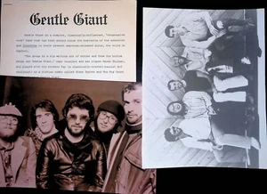 Kit de prensa GENTLE GIGANTE 2 fotos 4pgs - Imagen 1 de 1