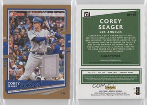 2020 Panini Donruss Donruss Materials Gold /25 Corey Seager #DM-CS