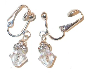 KLARE AB Kristall APRIL Geburtsstein Ohrringe 8 m Sterlingsilber Swarovski Elements - Bild 1 von 5