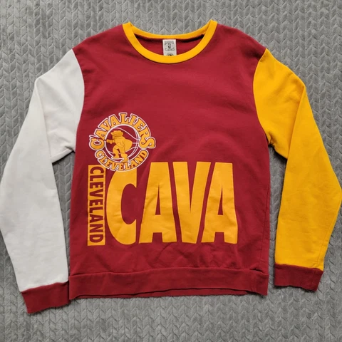 NBA Cleveland Cavaliers Hardwood Classics Color Block Sweater Size Large Cover