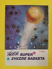 1989 CAO Muflon Yugoslavia Super Basketball Stars Opened Pack NO Stickers Rare
