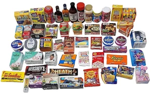 52 pc. Lot Zuru Mini Mart Groceries Candy Food Toys Diapers Condiments Spices + - Picture 1 of 9