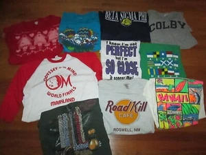 LOT 10 Vtg 80s 90s Single Stitch T Shirt screen stars champion Random XL-3XL USA - Picture 1 of 10