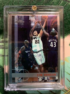 1997-98 Topps Chrome Tim Duncan Rookie Card RC #115 mint condition ! rare ! - Picture 1 of 3