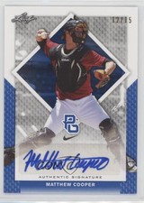 2016 Leaf Perfect Game National Showcase Blue /15 Matthew Cooper #BA-212 Auto