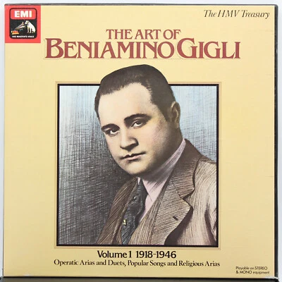 [EX 3 LP BOX SET] The Art of BENIAMINO GIGLI Vol.1 Arias HMV MONO RLS 729  - Image 1 of 4