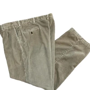 Pantalones Haggar Beige Pana Cinturón Lazos Bolsillos Traseros De Colección Preppy Academia Talla 36X30 - Imagen 1 de 12