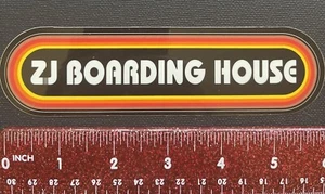 ZJ Boarding House skateboarding /Surfing Sticker / Decal - Picture 1 of 4