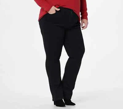 NYDJ Slim Bootcut Jeans - Black Rinse-Petite 14-NWT-A382335 - Image 1 of 2