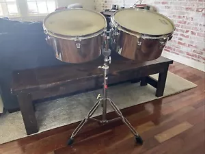 Juego de batería Timbale cromado 14” x 7” de colección Ludwig Monroe Chicago Emperor Batter - Imagen 1 de 17