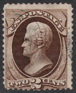 Sn:#146 Mi:#37 1870 2 cent US STAMP 1870-71 National Bank Note Co. Not Grilled - Picture 1 of 2