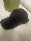 Gucci Original Gg Canvas Baseball Hat With Web Black Size Medium Made In Italy