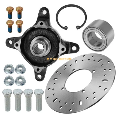 Buje de rueda delantera con kit de rotor de disco para Polaris Ranger 800 700 650 570 500 425 400 Foto 1 de 4