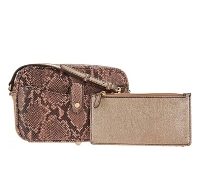 G.I.L.I. Bolso Bandolera Got It Love It Cuero/Serpiente Rubor/Bolsa/¡NUEVO EN CAJA! Foto 1 de 4