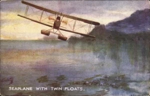 Seaplane with Twin Floats; TUCK Series II No 3144; Artist Postcard; Mint - Picture 1 of 2
