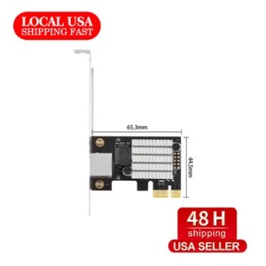 Gigabit Express Chips Network Lan 2.5g PCIe Etherent PCI adapter RJ45 Intel Card - Picture 1 of 5