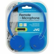JVC HASR170AE Blue Stereo Wired Over Ear Headphones With Remote & Microphone