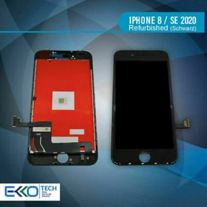 Original Display für iPhone 8 / SE 2020 LCD Touchscreen 3D Retina Glas Schwarz - Bild 1 von 8