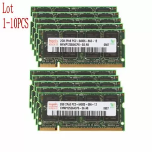 20GB 16GB 8GB 4GB 2GB DDR2 800Mhz PC2-6400 200Pin Laptop Memory RAM Hynix BT LOT - Picture 1 of 14