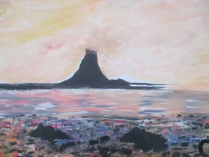 my original painting of lindisfarne ,unframed - Picture 1 of 1