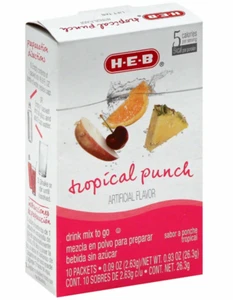 Mezcla de bebidas H‐E‐B Tropical Punch para llevar - Imagen 1 de 3