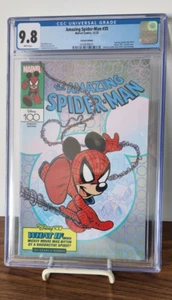 Amazing Spider-Man #35 CGC 9.8 Disney 100 Sciarrone AMS 300 Mickey Hommage 003 - Bild 1 von 4