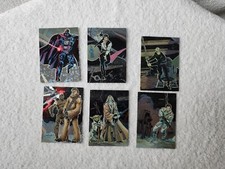 1993 Topps Star Wars Galaxy Etched Foil Trading Cards Set Of 6