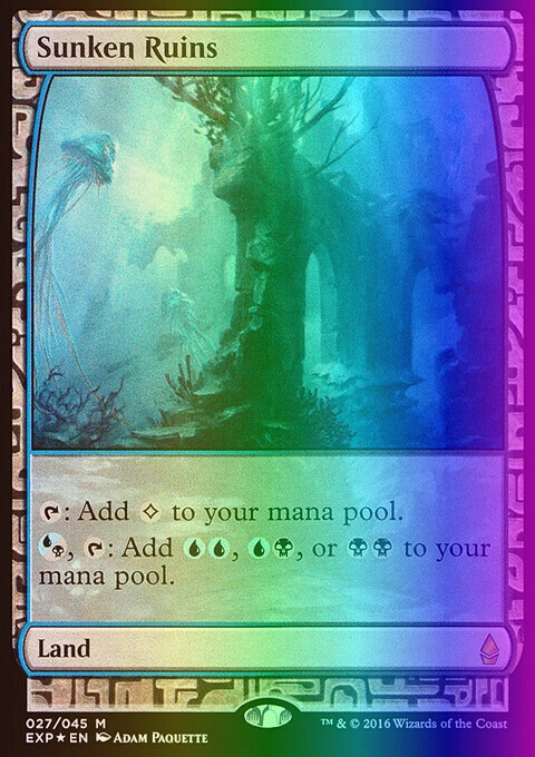 MTG Magic the Gathering Sunken Ruins (27/45) Zendikar Expeditions LP FOIL - Image 1 of 1