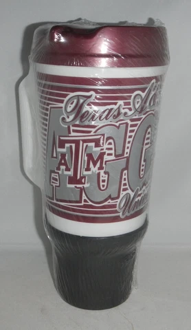 NEW Texas A&M University TAMU Aggies Plastic Whirley Mug Cup GM-20 32oz Cover