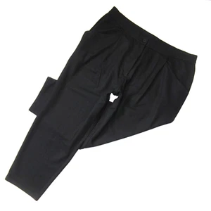 NWT Eileen Fisher Tapered Ankle in Black Boiled Wool Jersey Carrot Pants 1X - Picture 1 of 5