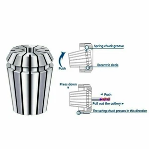 Juego de colector de resorte de collar ER32-1/2 pulgadas para máquina herramienta de torno de fresado CNC - Imagen 1 de 8