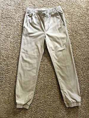 BOYS OLD NAVY TAN/KHAKI PANTS~SIZE 12 REGULAR~ELASTIC WAIST~EXCELLENT CONDITION - Image 1 of 4