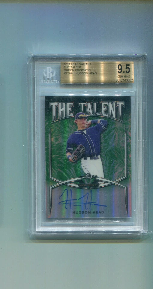 2019 Leaf Valiant The Talent Green Hudson Head BGS 9.5 10 Auto 81/99 - Image 1 of 2