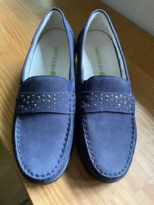 WALDLÄUFER- SLIPPER- LUFTPOLSTERSOHLE - FARBE BLAU- GRÖSSE 37 WEITE H - Bild 1 von 20
