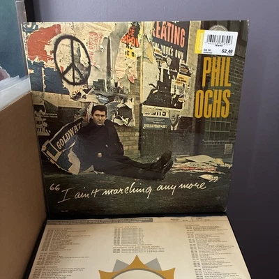 PHIL OCHS: I Ain't Marching Anymore 1965 LP MONO Vinyl Record 12" original VG+ - Image 1 of 4