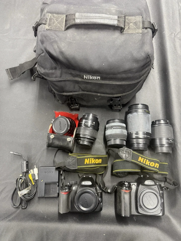 Nikon D3100 And d50 package Deal 6 Lenses Accessories And Bag - Image 1 of 4