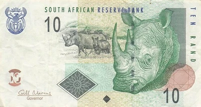 S. Africa  10  Rand  ND. 2005   Series  RK - A  Circulated Banknotes  AAZ 12 - Image 1 of 2