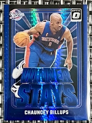2024-25 Panini Donruss Optic - Winner Stays Chauncey Billups #18 Blue Prizm /175 - Image 1 of 3
